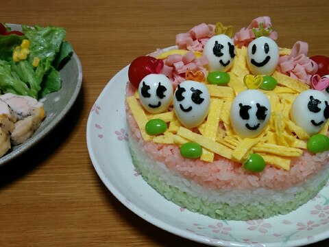 簡単可愛いひなちらしケーキ レシピ 作り方 By あおあおまる 楽天レシピ 簡単可愛いひなちらしケーキ レシピ 作り方 By あおあおまる 楽天レシピ